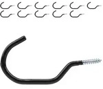 Relaxdays Fahrradhaken 12er Set Schwarz,Silber