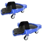 Relaxdays Knieschoner auf Rollen Blau,Schwarz