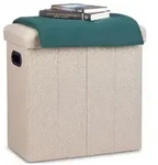 Relaxdays Faltbarer Sitzhocker Beige
