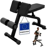 Relaxdays Trainingsbank Hyperextension & Curls Schwarz
