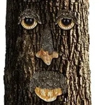 Relaxdays Baumgesicht Naturgeist Dunkelbraun,Hellbraun,Schwarz