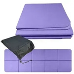 Relaxdays Faltbare Yogamatte 6 mm Lila