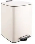 Relaxdays M&uuml;lleimer K&uuml;che 20 Liter Beige,Schwarz,Silber