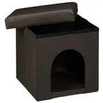 Relaxdays 2-tlg. Hunde Set Braun,Schwarz,Silber