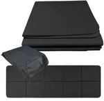 Relaxdays Faltbare Yogamatte 6 mm Schwarz