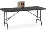 Relaxdays Gartentisch klappbar Schwarz