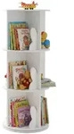 Relaxdays Drehbares B&uuml;cherregal f&uuml;r Kinder Wei&szlig;