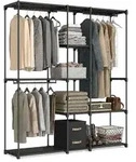 Relaxdays Offene Garderobe Schwarz