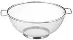 Relaxdays Standsieb Edelstahl Silber