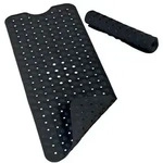 Relaxdays Badewannenmatte XXL Schwarz