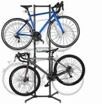 Relaxdays Fahrradst&auml;nder 4 R&auml;der Grau,Schwarz
