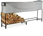 Relaxdays Kaminholzregal Metall Grau,Schwarz
