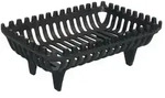 Relaxdays Kaminrost Gusseisen mit Standf&uuml;&szlig;en Schwarz