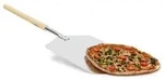 Relaxdays 2 x Pizzaschaufel eckig Hellbraun,Silber