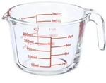 Relaxdays Messbecher Glas 250 ml Rot,Transparent