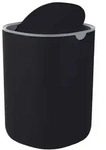 Relaxdays Mini Tischm&uuml;lleimer 1,5 Liter Grau,Schwarz