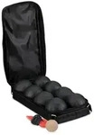 Relaxdays 8 Boule-Kugeln im Set Schwarz