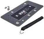 Relaxdays Pokermatte 180x90 Anthrazit,Wei&szlig;,Schwarz