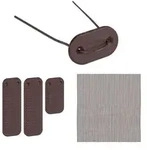Relaxdays 104 x Sichtschutz Befestigung braun Braun