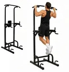 Relaxdays Power Tower f&uuml;r Pull-ups und Dips Schwarz