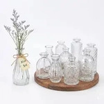 Relaxdays Deko Vasen im 10er Set Transparent
