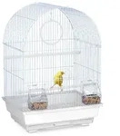 Relaxdays Vogelk&auml;fig mit Zubeh&ouml;r wei&szlig; Wei&szlig;,Hellblau