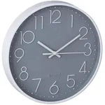 Relaxdays Moderne Wanduhr Wei&szlig;,Grau,Silber