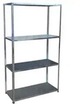 Relaxdays Lagerregal aus Stahl 160 kg Silber