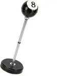 Relaxdays Standaschenbecher h&ouml;henverstellbar Wei&szlig;,Schwarz,Silber