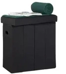 Relaxdays Faltbarer Sitzhocker Schwarz