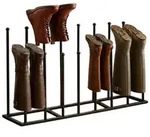 Relaxdays Stiefelhalter aus Metall Schwarz
