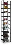 Relaxdays Schuhregal schmal Grau,Schwarz
