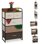 Relaxdays Schubladenschrank vers. Designs Beige,Braun,Hellbraun