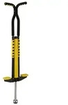 Relaxdays Pogo Stick f&uuml;r Kinder bis 60 kg Gelb,Schwarz,Silber