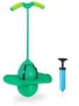 Relaxdays Pogo Ball mit Griffen f&uuml;r Kinder Gr&uuml;n,Schwarz