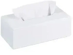 Relaxdays Bambus T&uuml;cherbox wei&szlig; Wei&szlig;
