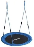 Relaxdays Nestschaukel Kinder Schaumstoffgriffe Wei&szlig;,Blau,Schwarz