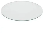 Relaxdays Glasplatte 8mm ESG Transparent