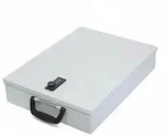 Relaxdays Dokumentenkassette DIN A4 Grau,Schwarz