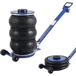 Relaxdays Pneumatischer Wagenheber 3,5 t Blau,Gold,Schwarz