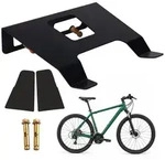 Relaxdays 3in1 Fahrradwandhalterung Ablage & Haken Schwarz