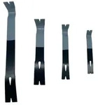 Relaxdays Brecheisen 4-tlg. Set flach Grau,Schwarz