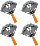 Relaxdays Winkelspanner 90 Grad 4er Set Grau,Orange