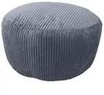 Relaxdays Pouf mit Cordbezug Anthrazit