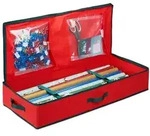 Relaxdays Rote Geschenkpapier Aufbewahrungsbox Rot,Schwarz