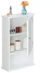 Relaxdays Badschrank mit geringer Tiefe Wei&szlig;