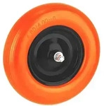 Relaxdays Schubkarrenrad Vollgummi 16x4.00-8 Orange,Schwarz