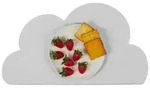 Relaxdays Platzdeckchen f&uuml;r Kinder in Wolkenform Grau