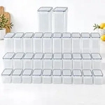Relaxdays Vorratsdosen Set mit Klickverschluss Schwarz,Transparent