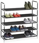 Relaxdays Schuhregal f&uuml;r 20 Paar Schuhe Schwarz